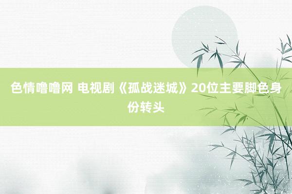 色情噜噜网 电视剧《孤战迷城》20位主要脚色身份转头